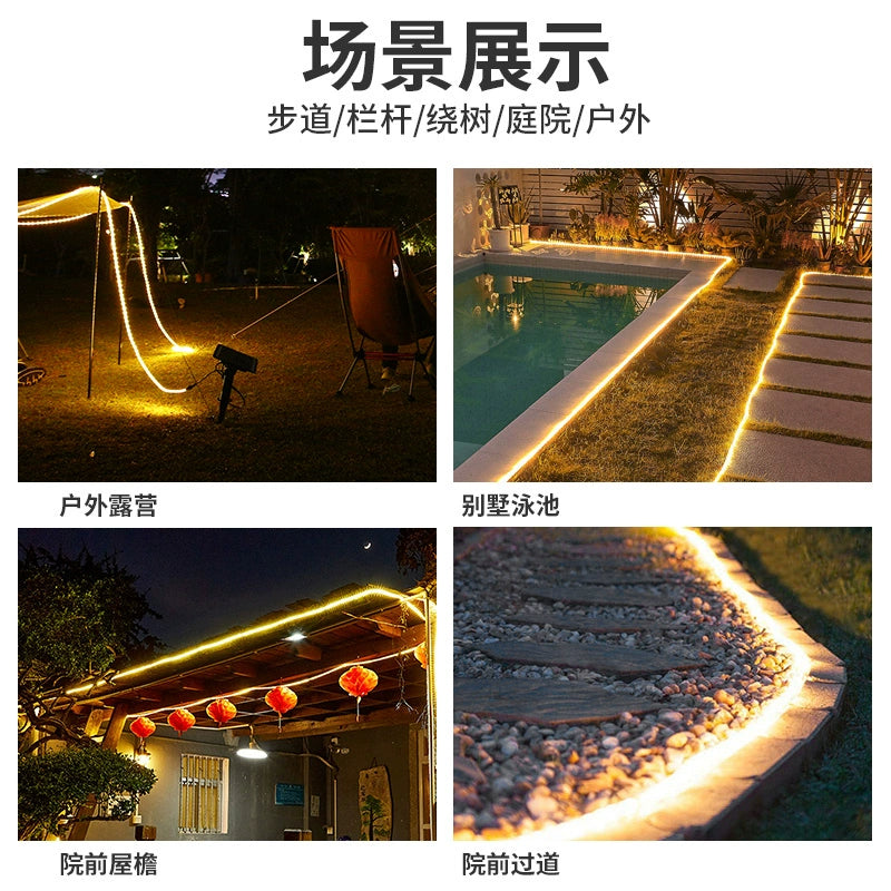 Solar Light with Outdoor Waterproof Super Bright Outdoor 2023 New Arrival LED Light Bar Courtyard Dedicated Decoration Lighting